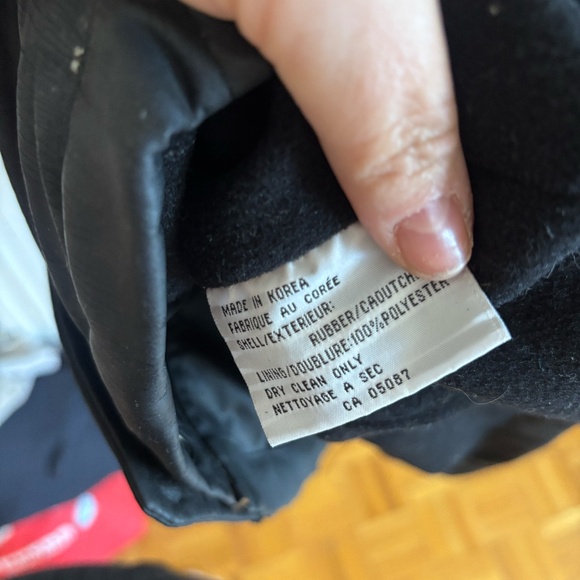 vintage 1990s costa blanca waxy black jacket * accepting offers - Picture 3 of 10